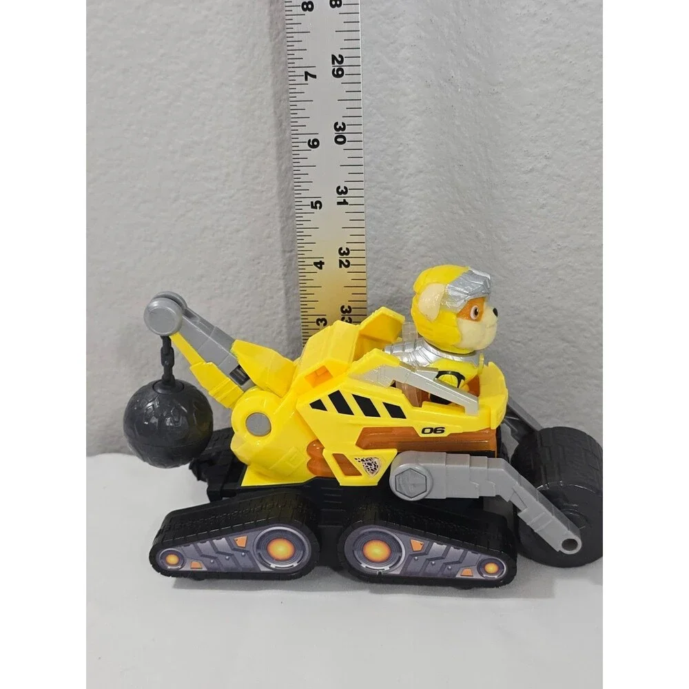 Paw Patrol Mighty Movie Rubble with Figure Bulldozer Wrecking Ball Lights Sounds